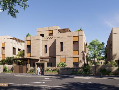 العِمَارَة النجدية فيلا سكنية - نمط معاصر 2