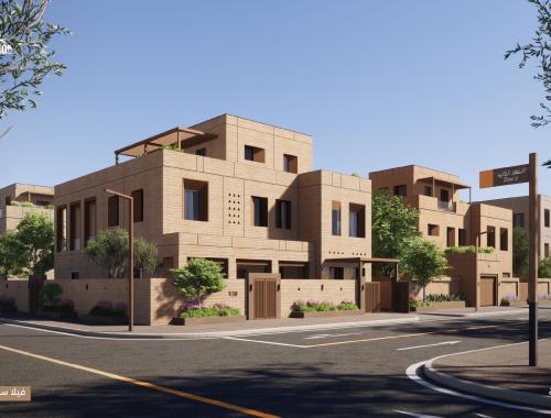 العِمَارَة النجدية فيلا سكنية - نمط معاصر